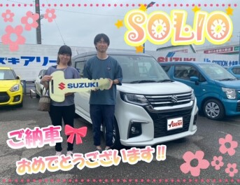 ソリオご納車‼おめでとうございます(^・^)♪